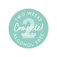 Alcohol Free Sticker by Exante Diet