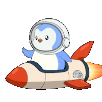 Lets Go Space Sticker by Pudgy Penguins