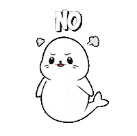 Stop No Sticker by Sappy Seals