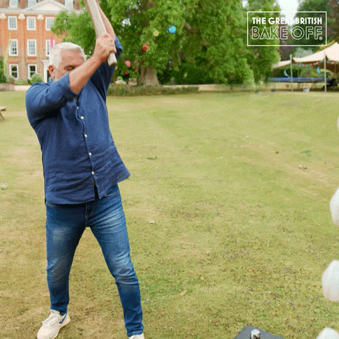 Diy Muscle GIF by The Great British Bake Off