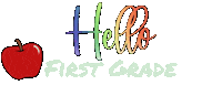 First Grade Hello Sticker