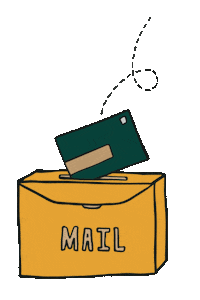 PSPost mail envelope snail mail psposted Sticker