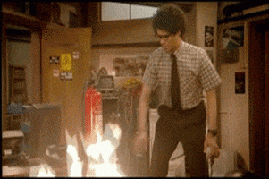 the it crowd fire GIF