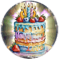 Happy Birthday Love Sticker