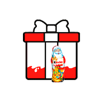 Santa Claus Gift Sticker by Kinder France