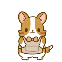 Welsh Corgi Thank You Sticker by Lazy Corgi