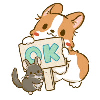 Welsh Corgi Ok Sticker by Lazy Corgi