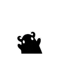 Happy Look Here Sticker