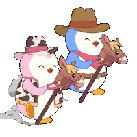 Wild West Couple Sticker by Pudgy Penguins