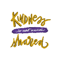 Sonaksha typography magic kindness worldkindnessday Sticker