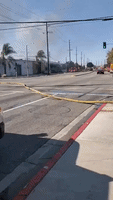 200 Firefighters Respond to Greater Alarm Fire in Carson, California