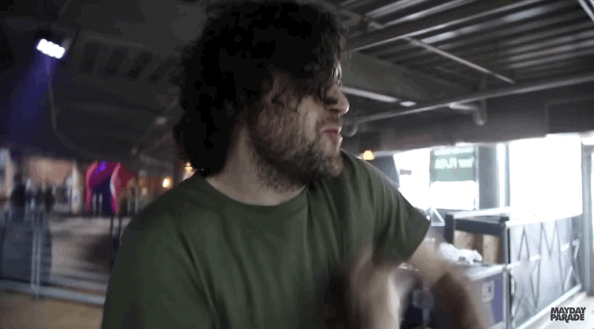 jeremy lenzo dancing GIF by Mayday Parade