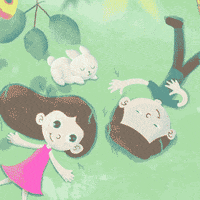 mografic_ love nature happiness dreams GIF