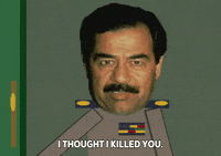 talking saddam hussein GIF by South Park 