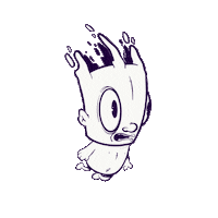 ghost wtf Sticker