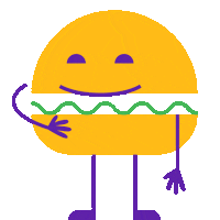 Burger Emotion Sticker by LightsON