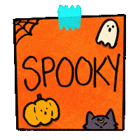 Post It Trick Or Treat Sticker by Katharine Kow