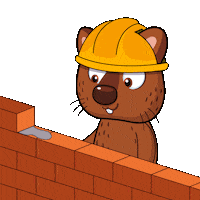 Working Brick By Brick Sticker by VeeFriends