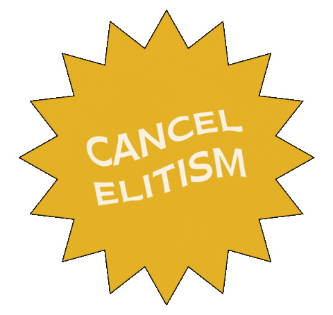 Elitism Cancel Sticker