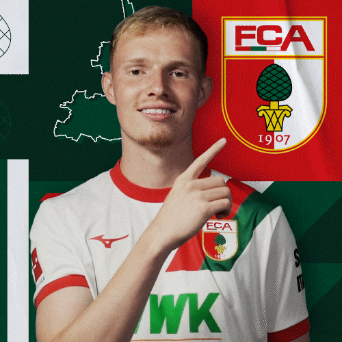 Football Pointing GIF by FC Augsburg 1907