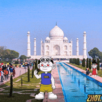 Taj Mahal Indian Pride GIF by Zhotcita