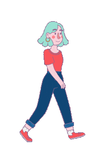 scotatoon loop woman character hope Sticker