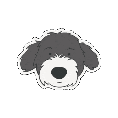 Bernedco happy dog face sweet Sticker