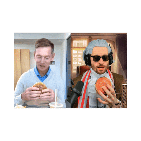 Burger Food Review Sticker