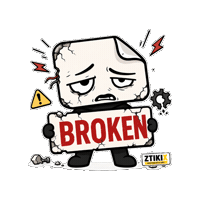 ztikix broken error problem malfunction Sticker