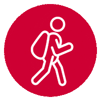 Wanderer Sticker by intention Werbeagentur