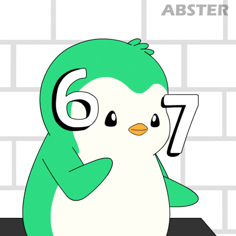 6 7 Penguin GIF by Abster