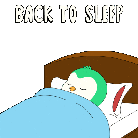 Lay Down Wake Up Sticker by Abster