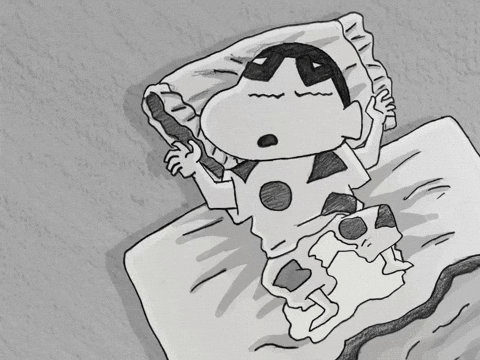 Lazy Shin-chan Morning Yawn โ Relatable Tired Mood