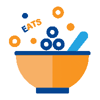 Food Bowl Sticker by Explorica Educational Travel