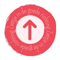 Tap Here Pijl Sticker by Zettje in de goede richting