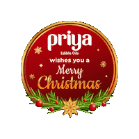 Merry Christmas Sticker by Priya Oils