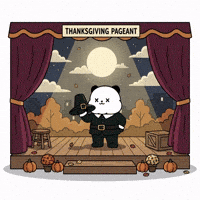Autumn Leaves Cute Panda GIF by Kanpai Pandas