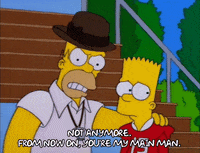 encouraging homer simpson GIF