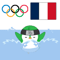 Olympic Games Swimming Sticker by Pudgy Penguins