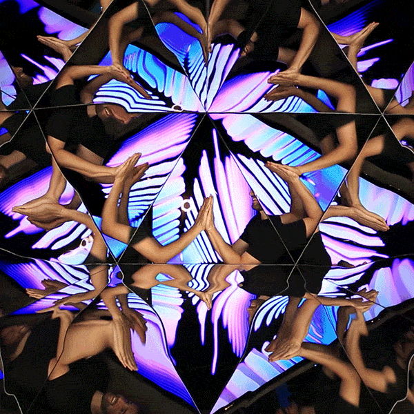 photobooth portrait kaleidoscope timeframe GIF
