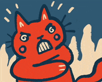 Angry Cat GIF by Abitan