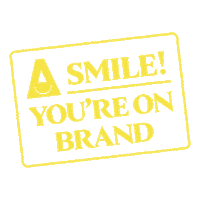 ashrobertsondesign smile logo yellow brand Sticker