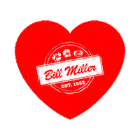 Heart Love Sticker by Bill Miller Bar-B-Q
