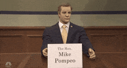 Mike Pompeo Snl GIF by Saturday Night Live