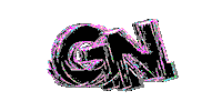 Glitching Good Night Sticker