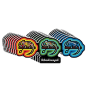 Sticker Chameleon Sticker by Wonderwazek