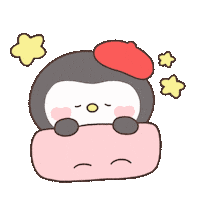 Sleep Penguin Sticker