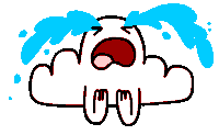 rain crying Sticker by CsaK