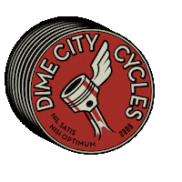 Motorcycle Sticker by Dime City Cycles