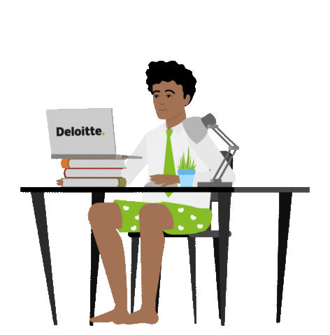 Work From Home Sticker by Deloitte Nederland